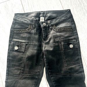 Cache Gray Embellished Jeans Sz 0